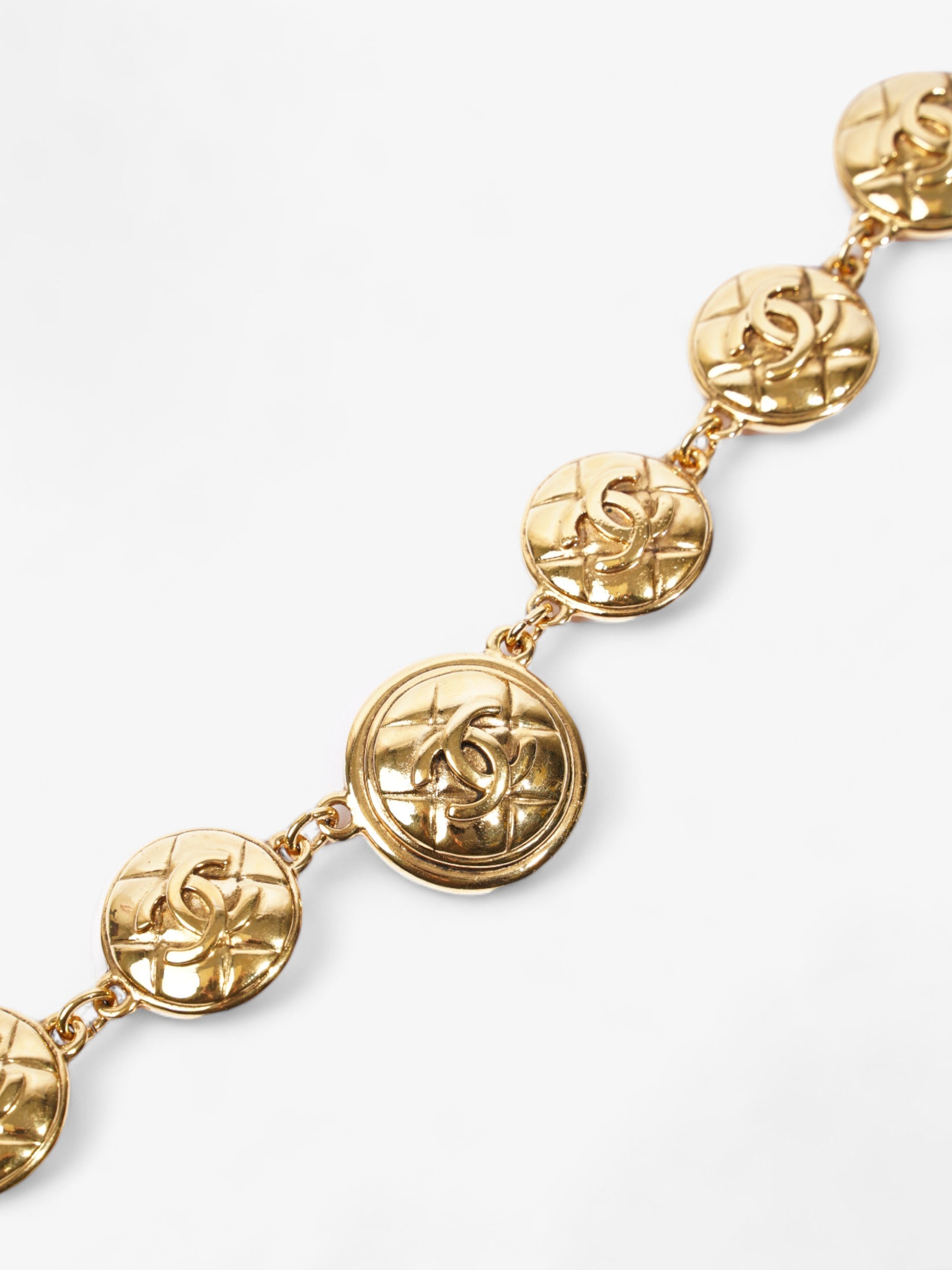 Chanel Vintage CC Chain Necklace Gold Base Metal 46cm