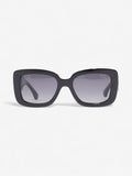 Chanel Rectangular Framed Sunglasses Black Acetate 140mm