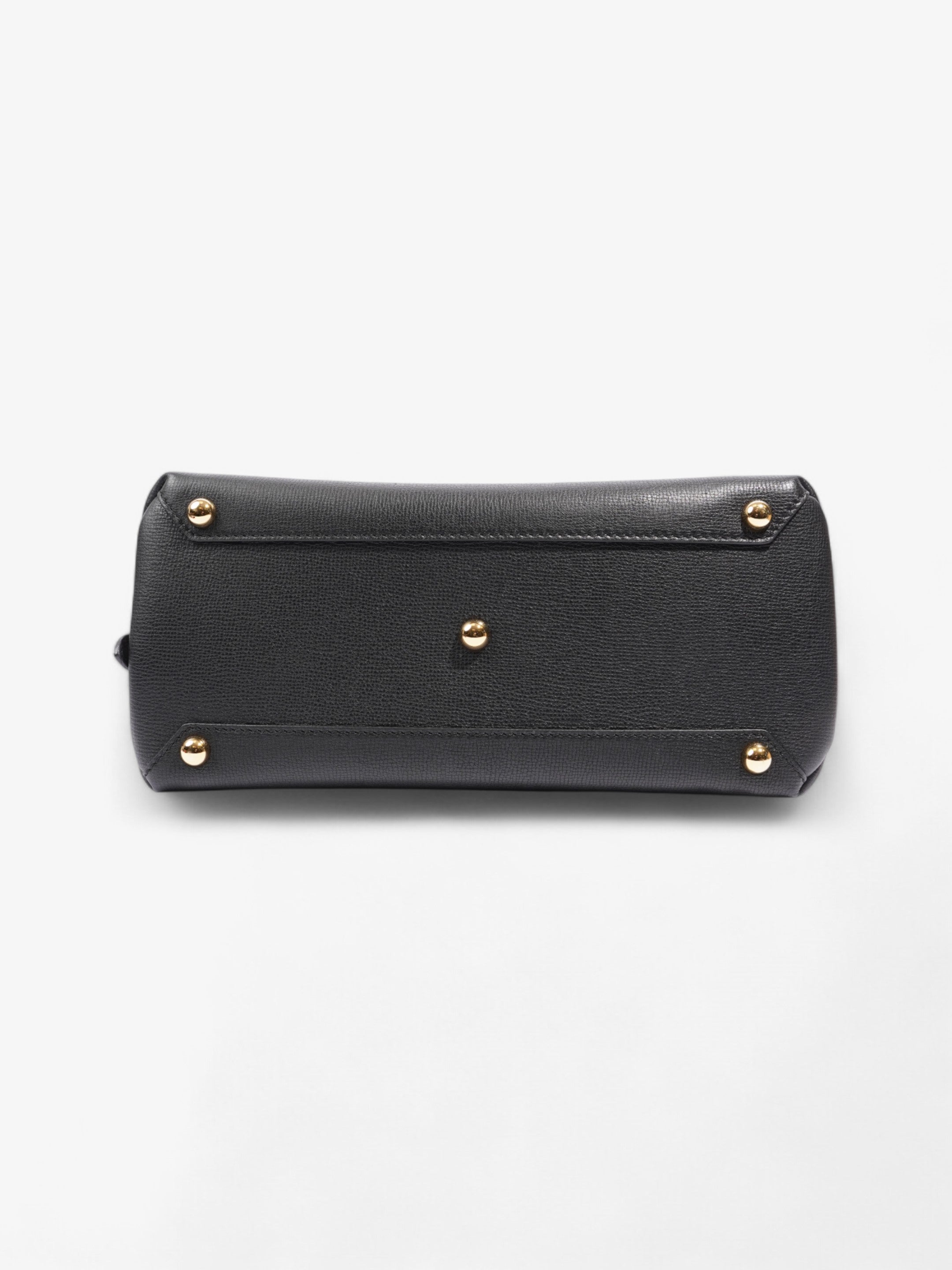 Burberry Camberley Tote Black Grained Leather Medium