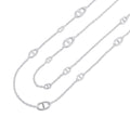 HERMES Chaine d'Ancre Farandole Necklace Size 120 SV925