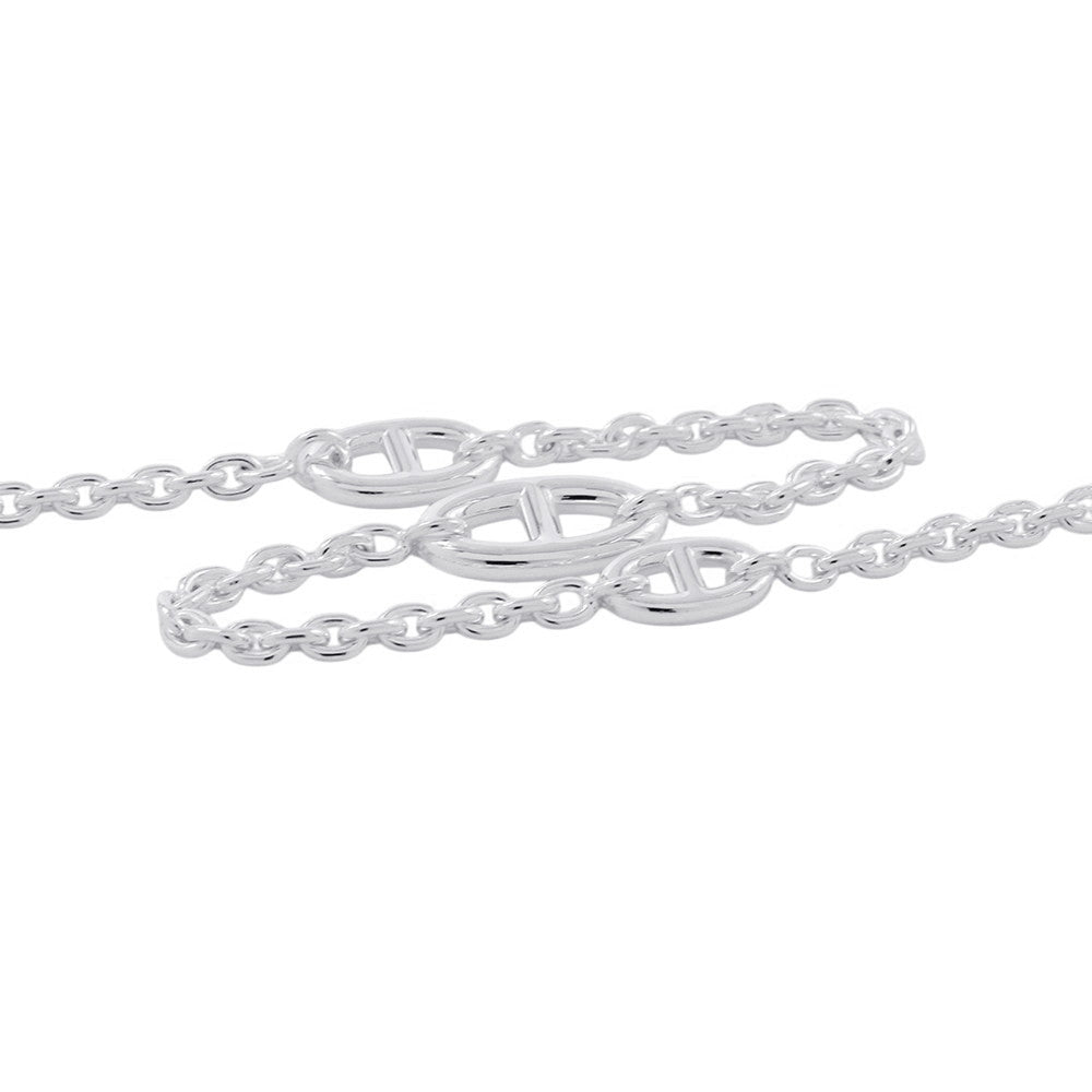 HERMES Chaine d'Ancre Farandole Necklace Size 120 SV925