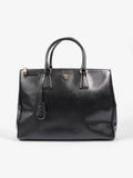 Prada Galleria Double Zip Tote Black Saffiano Leather