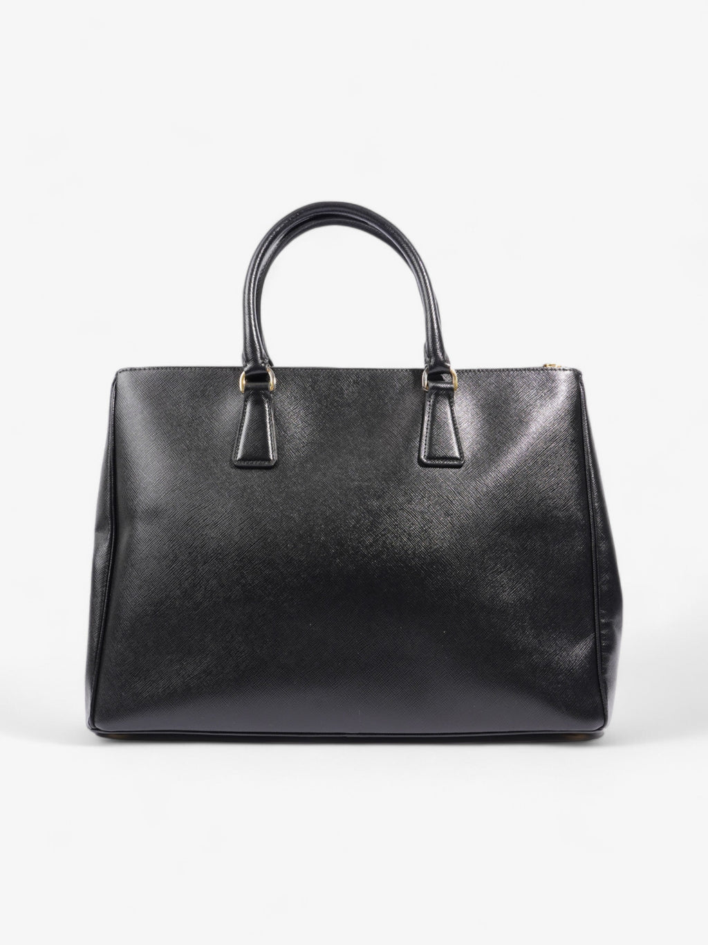 Prada Galleria Double Zip Tote Black Saffiano Leather
