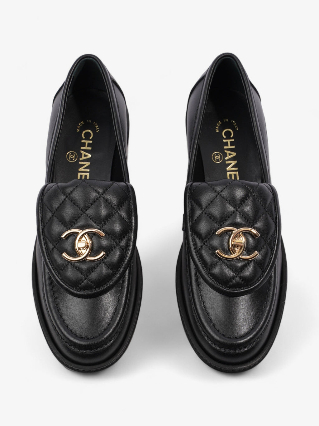 Chanel Quilted CC Turnlock Black Leather EU 37.5 UK 4.5