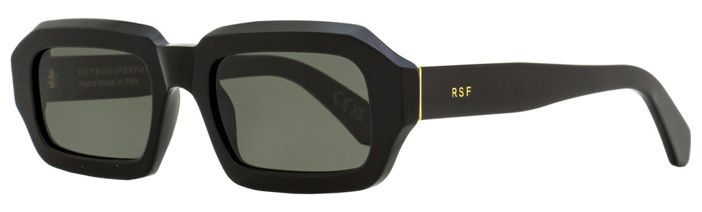 Retrosuperfuture Rectangular Sunglasses Fantasma 17I Black 54mm Black