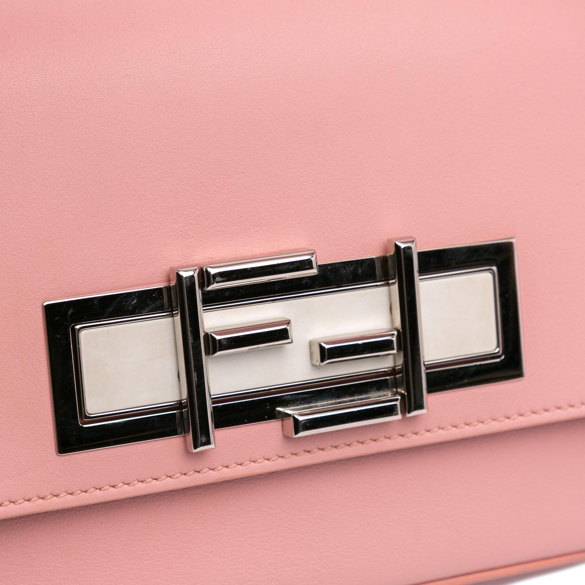 Fendi Calfskin 3Baguette Shoulder Bag