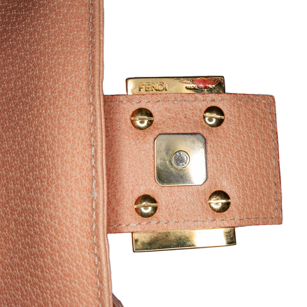 Fendi Calfskin Baguette Shoulder Bag