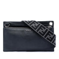 Fendi Calfskin FF 1974 Flat Pouch Crossbody
