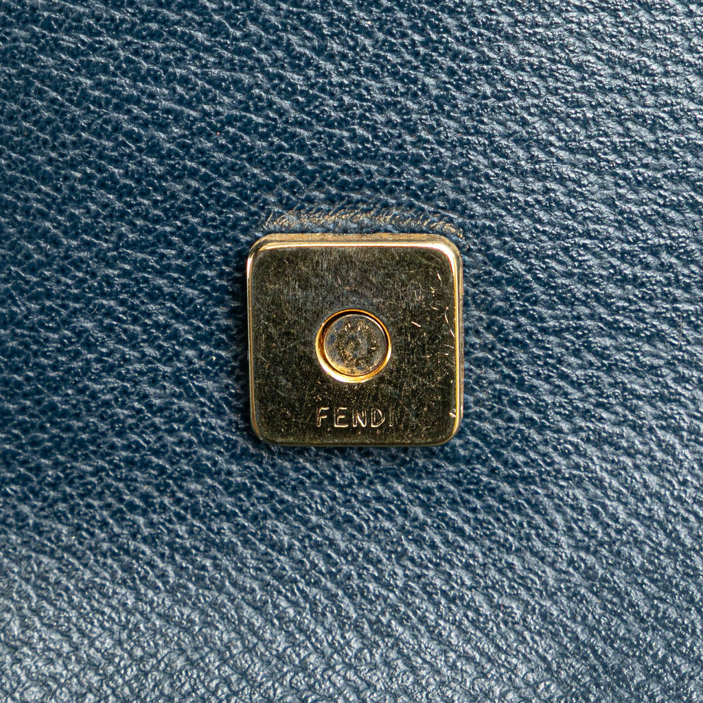 Fendi Calfskin FF Marble Flap Shoulder Bag
