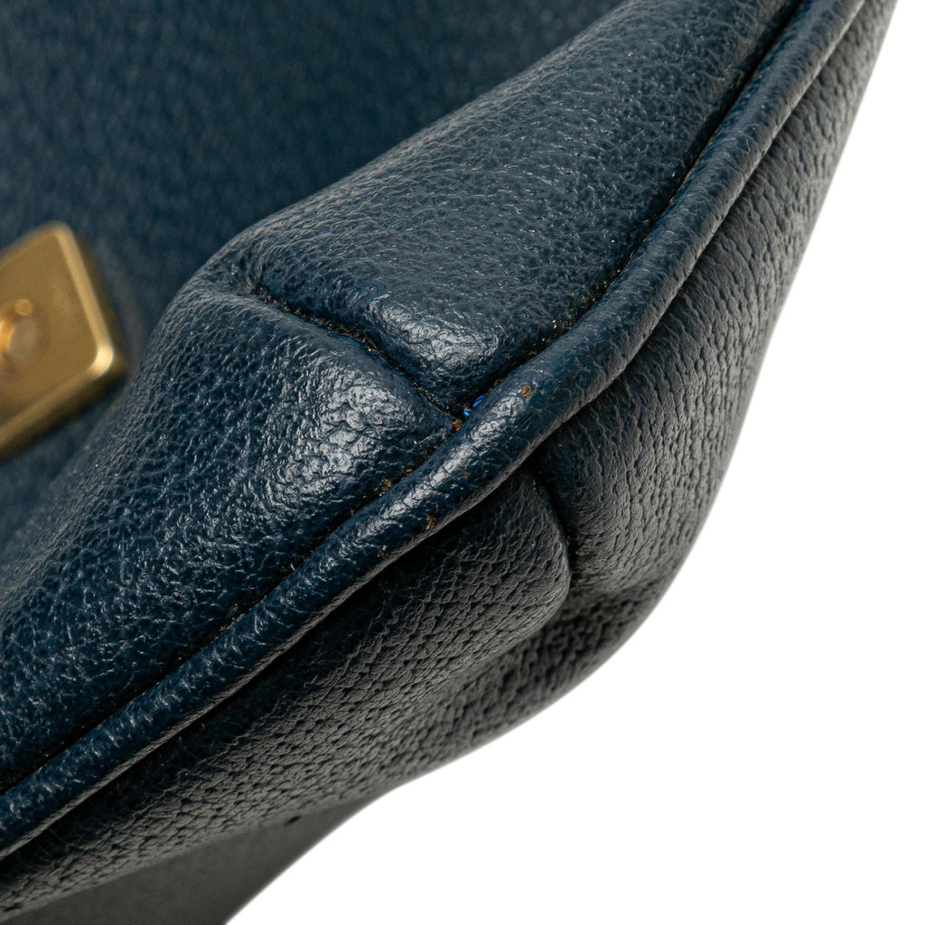 Fendi Calfskin FF Marble Flap Shoulder Bag