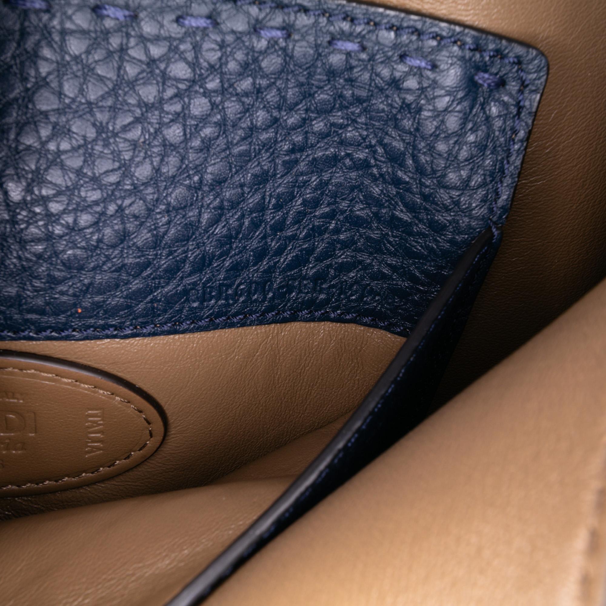 Fendi Calfskin Leather Baguette Satchel