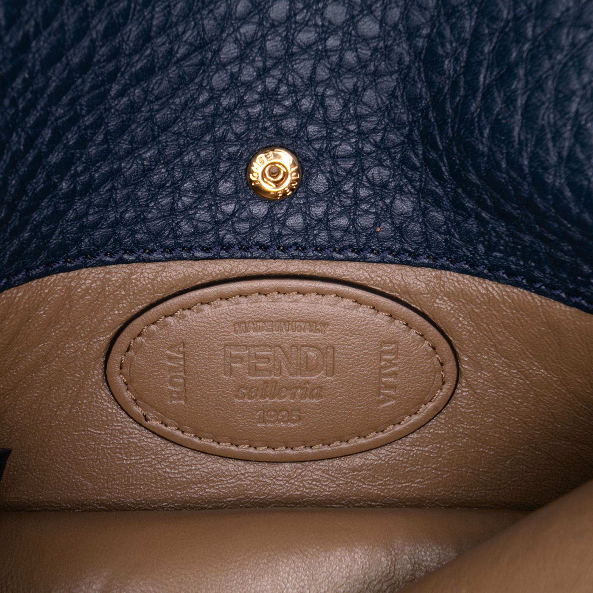 Fendi Calfskin Leather Baguette Satchel