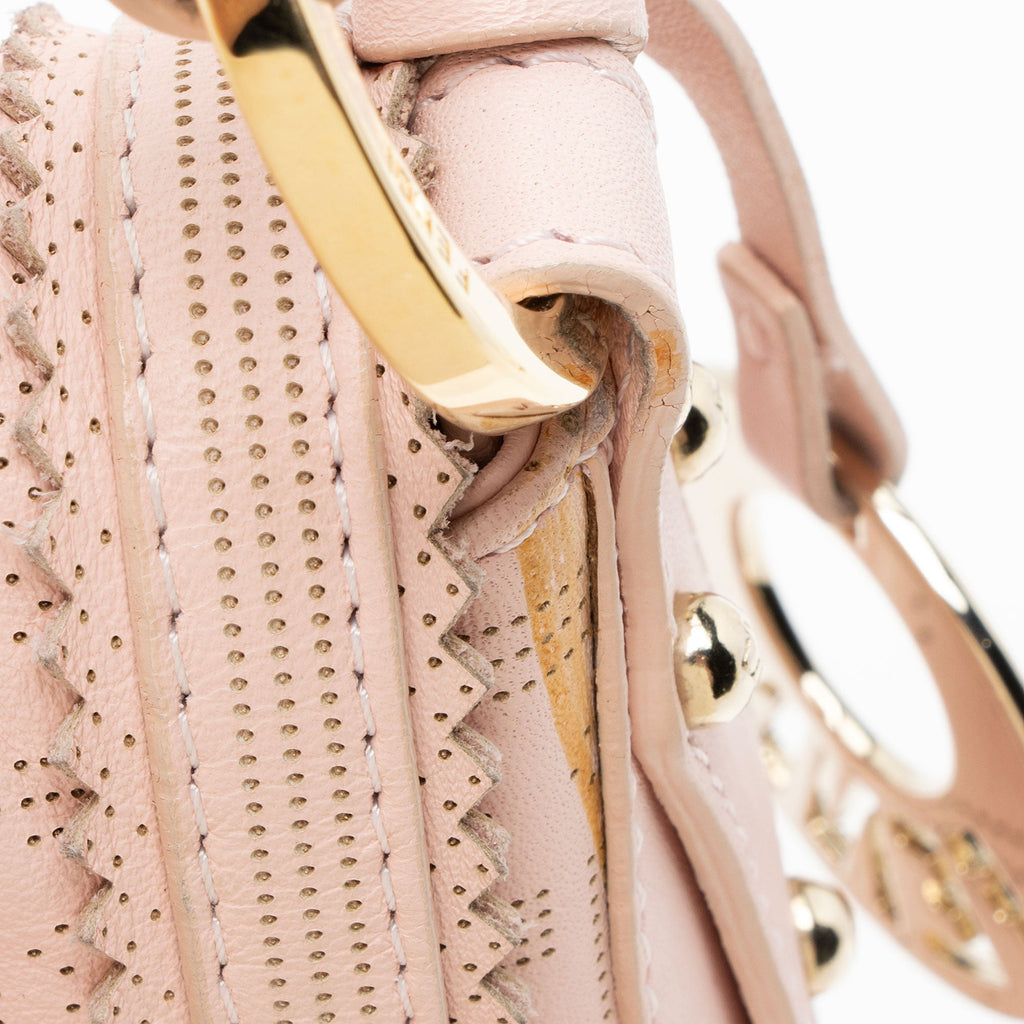 Fendi Perforated FF Calfskin Chef Small Bag
