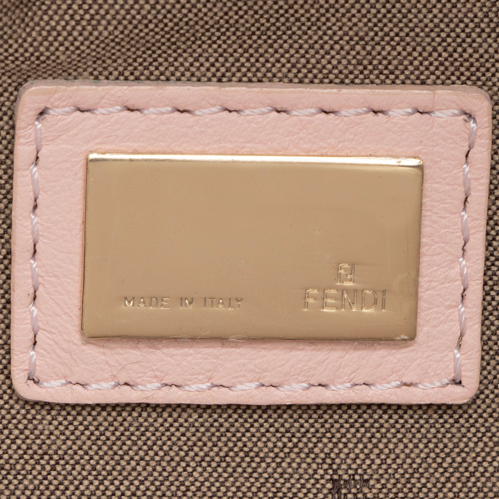 Fendi Perforated FF Calfskin Chef Small Bag