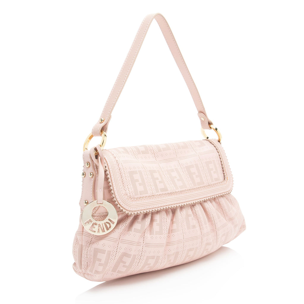 Fendi Perforated FF Calfskin Chef Small Bag