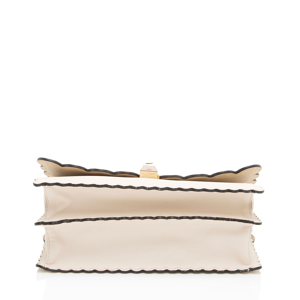 Fendi Calfskin Studded Kan I Medium Shoulder Bag