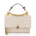 Fendi Calfskin Studded Kan I Medium Shoulder Bag