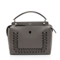 Fendi Calfskin Whipstitch Dotcom Medium Satchel