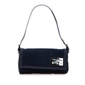 Fendi Canvas FF Marble Baguette Shoulder Bag