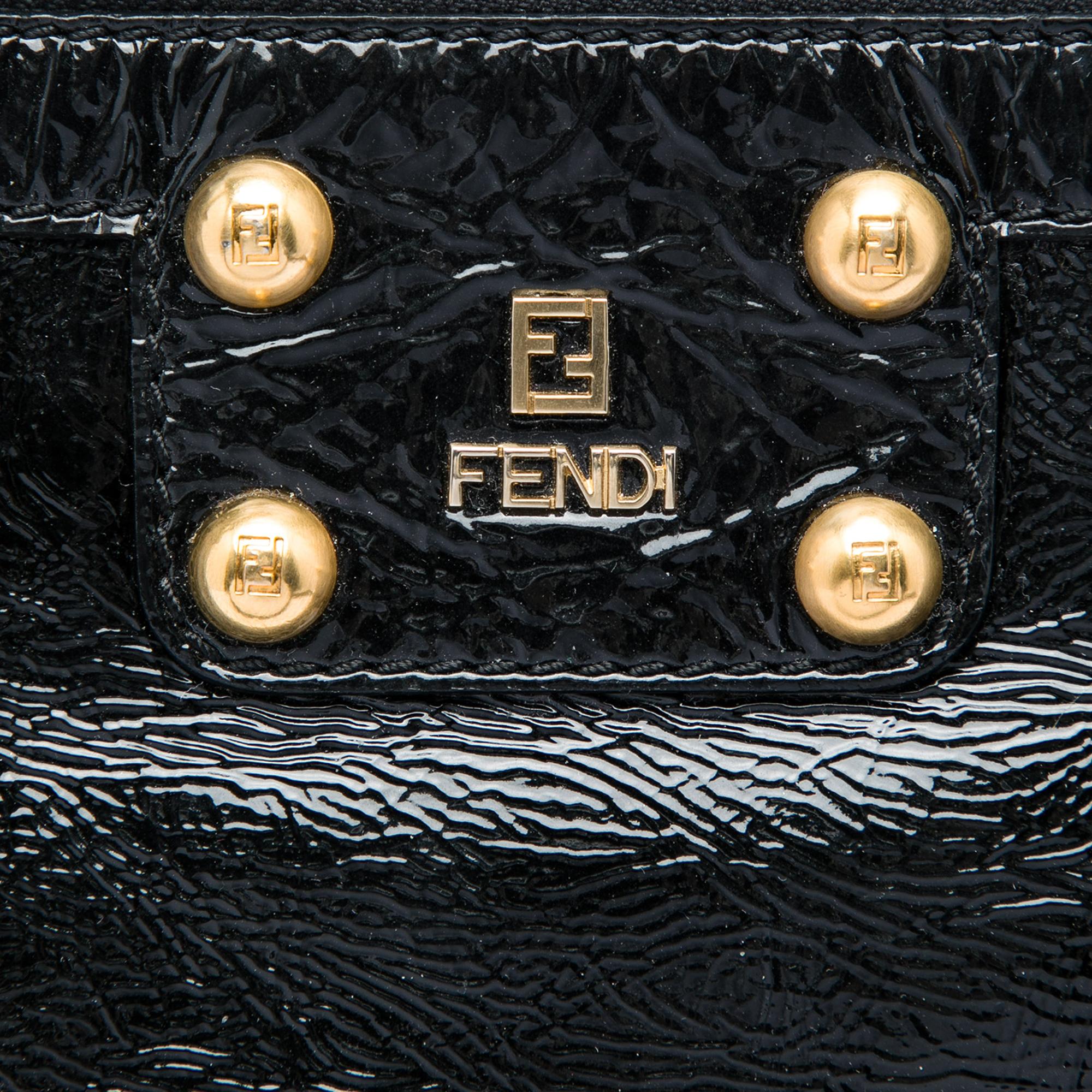 Fendi Crinkled Patent Crossbody