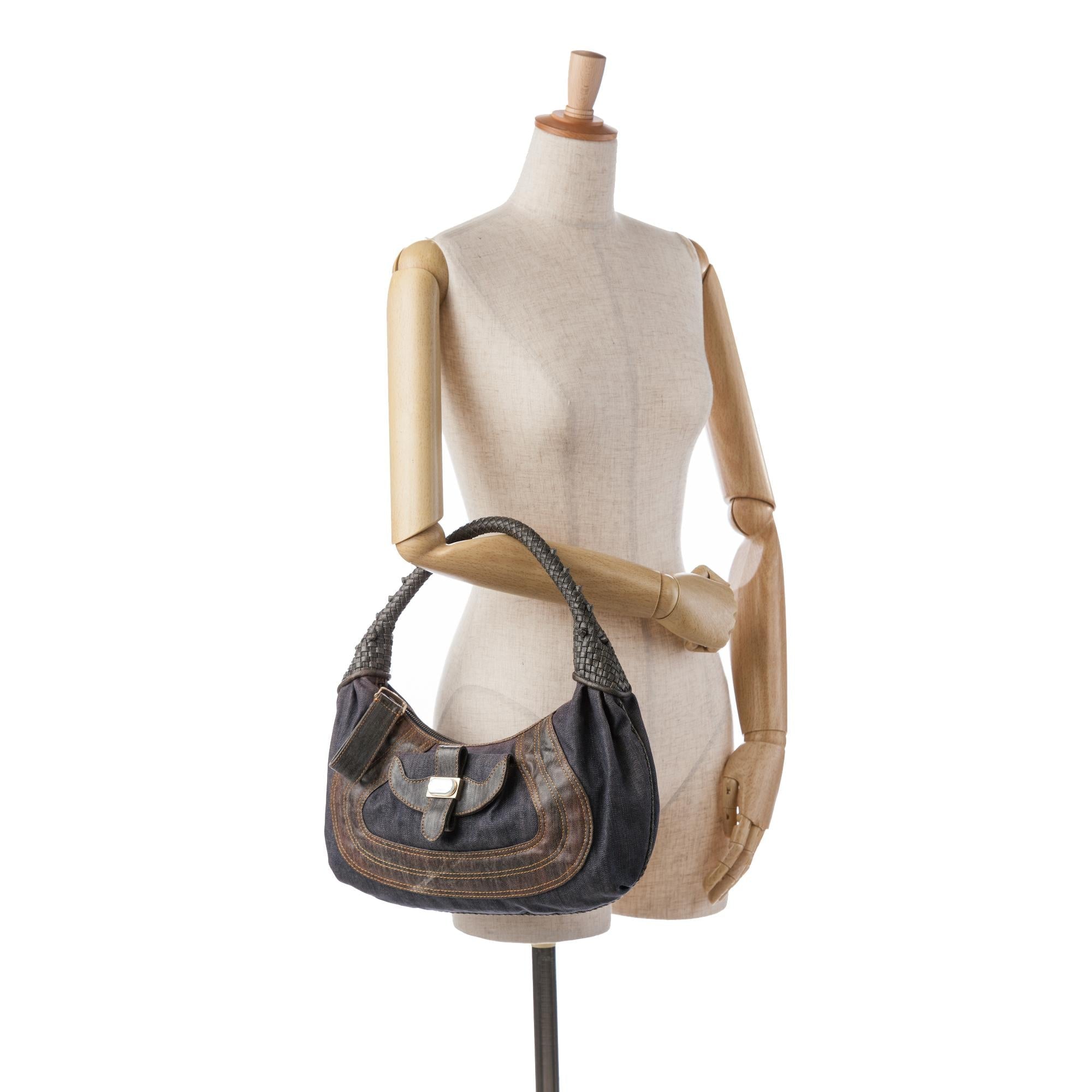 Fendi Denim Spy Hobo (SHG-Txb2Ws)