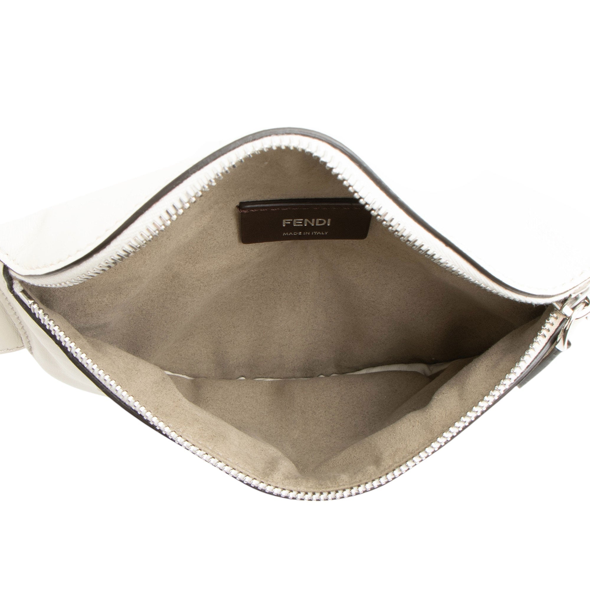 Fendi Embossed Vitello Logo Small Belt Bag
