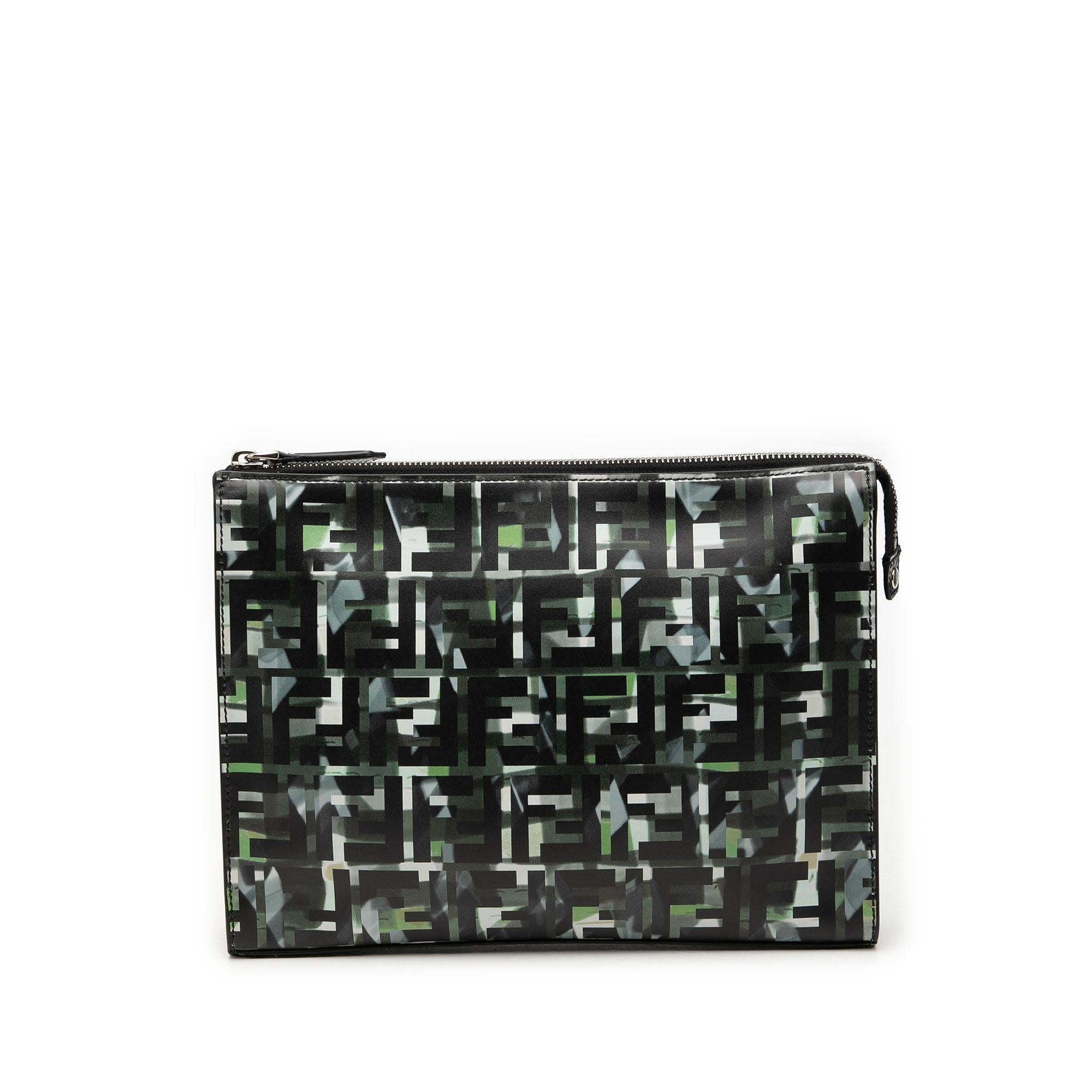 Fendi FF 1974 Nylon Camouflage Clutch