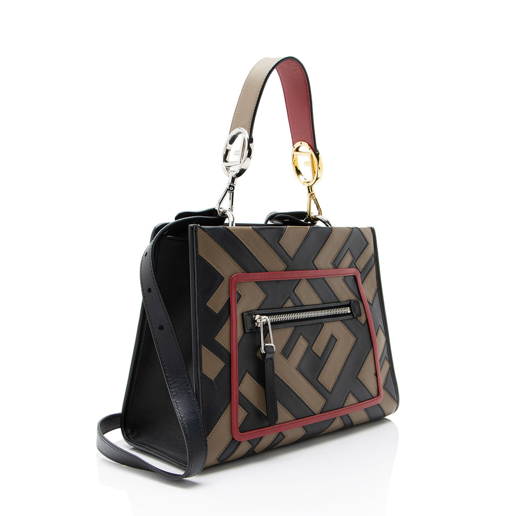 Fendi FF Calfskin Century Runaway Small Tote