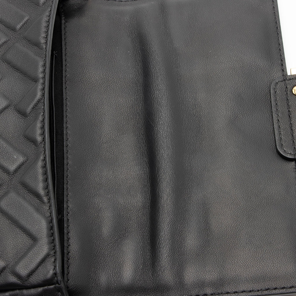 Fendi FF Embossed 1974 Mini Baguette Shoulder Bag