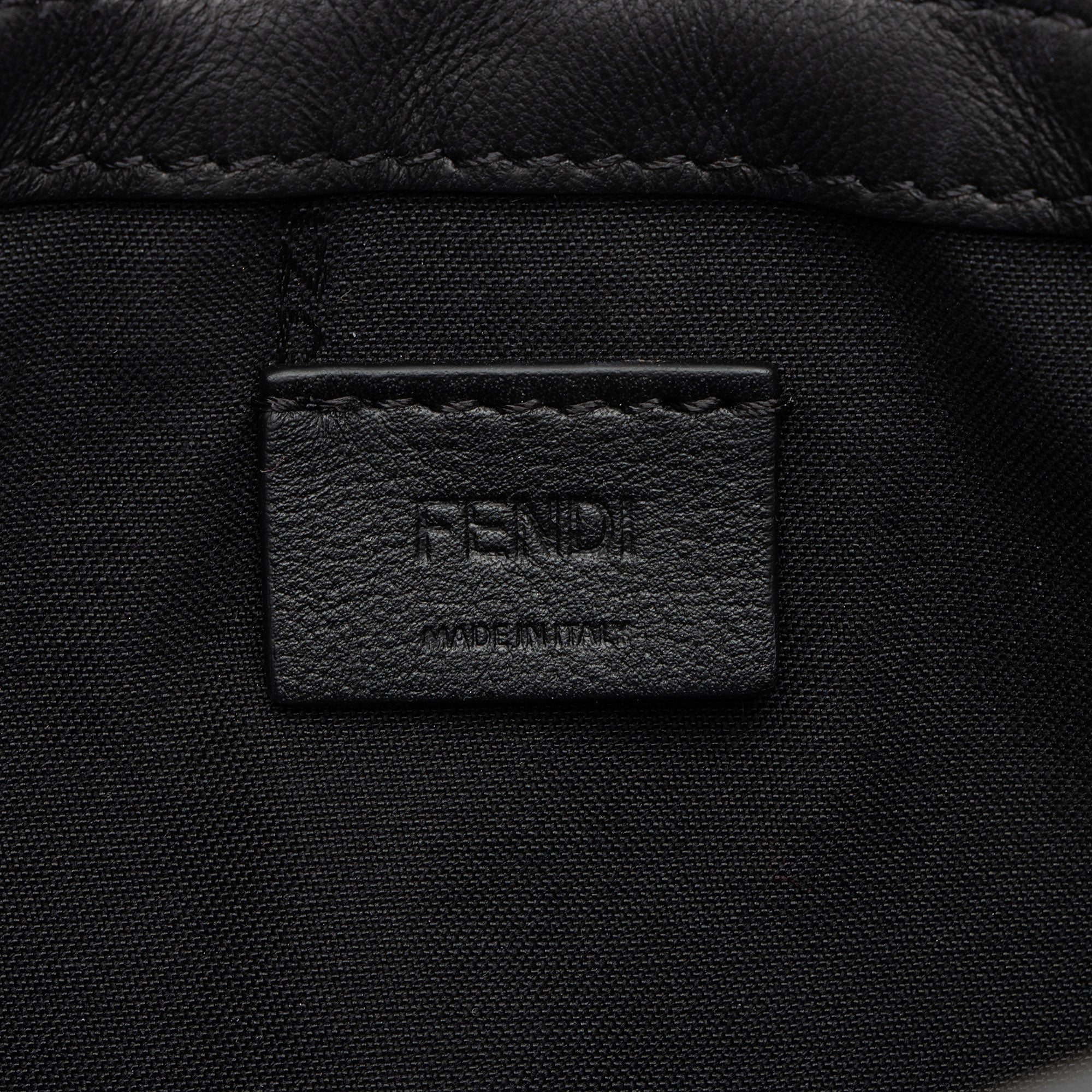 Fendi FF Embossed 1974 Mini Baguette Shoulder Bag