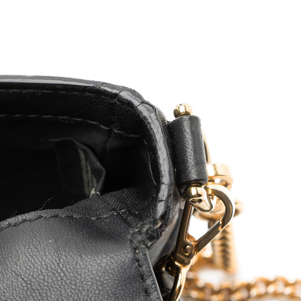 Fendi FF Embossed 1974 Mini Baguette Shoulder Bag