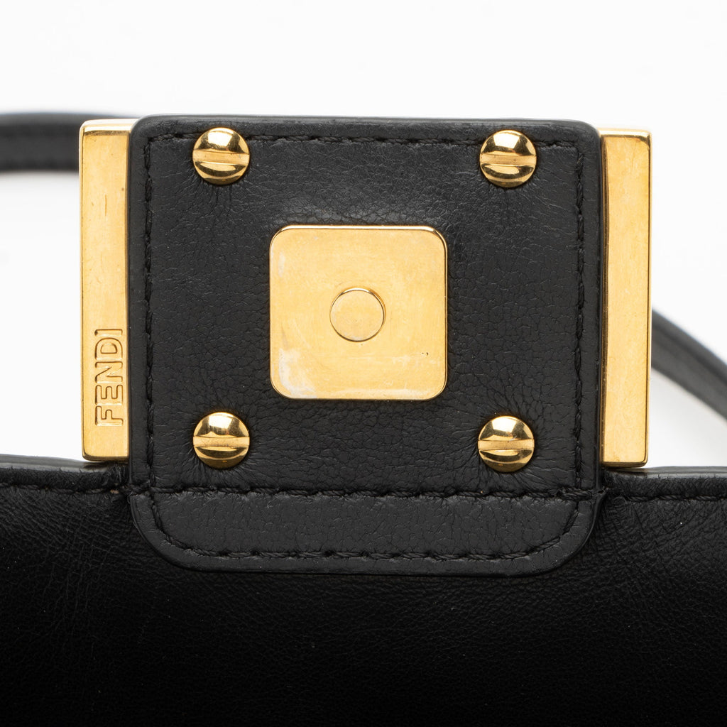 Fendi FF Embossed 1974 Mini Baguette Shoulder Bag