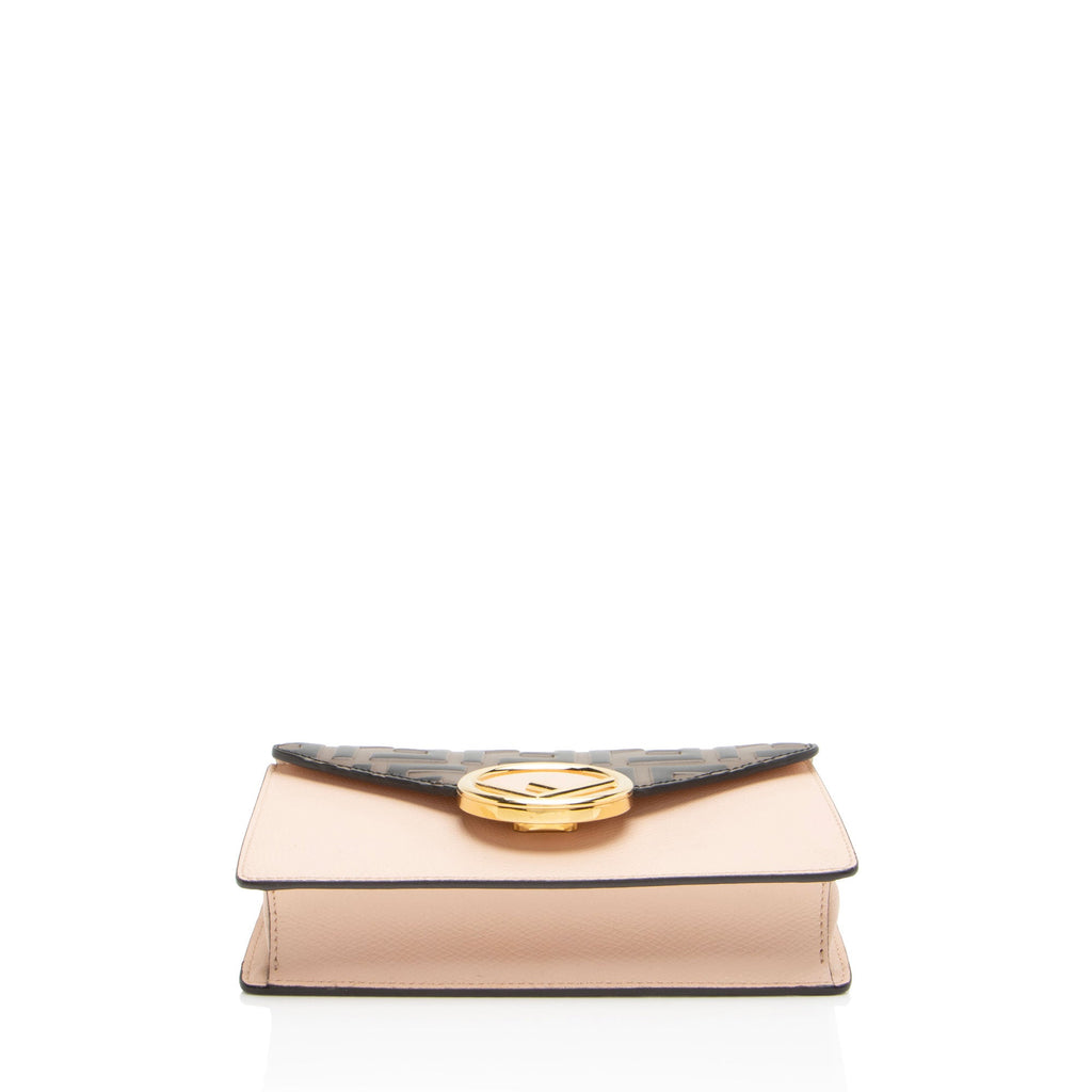 Fendi FF Embossed Calfskin FF Crossbody
