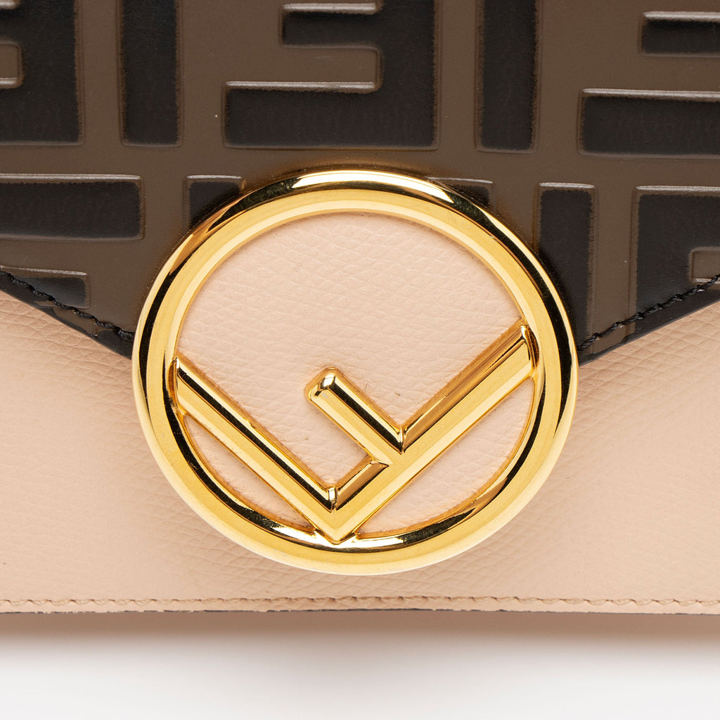 Fendi FF Embossed Calfskin FF Crossbody