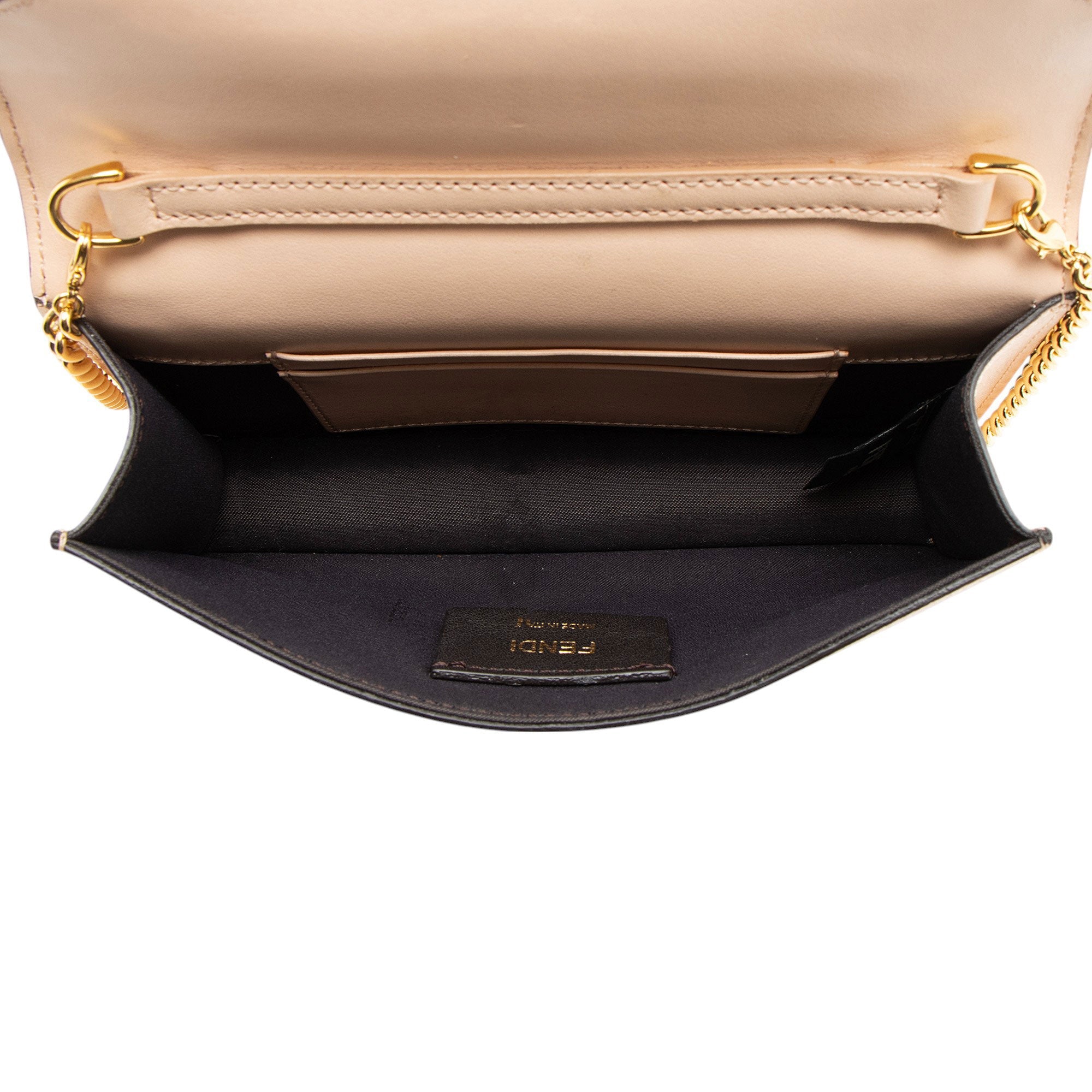 Fendi FF Embossed Calfskin FF Crossbody