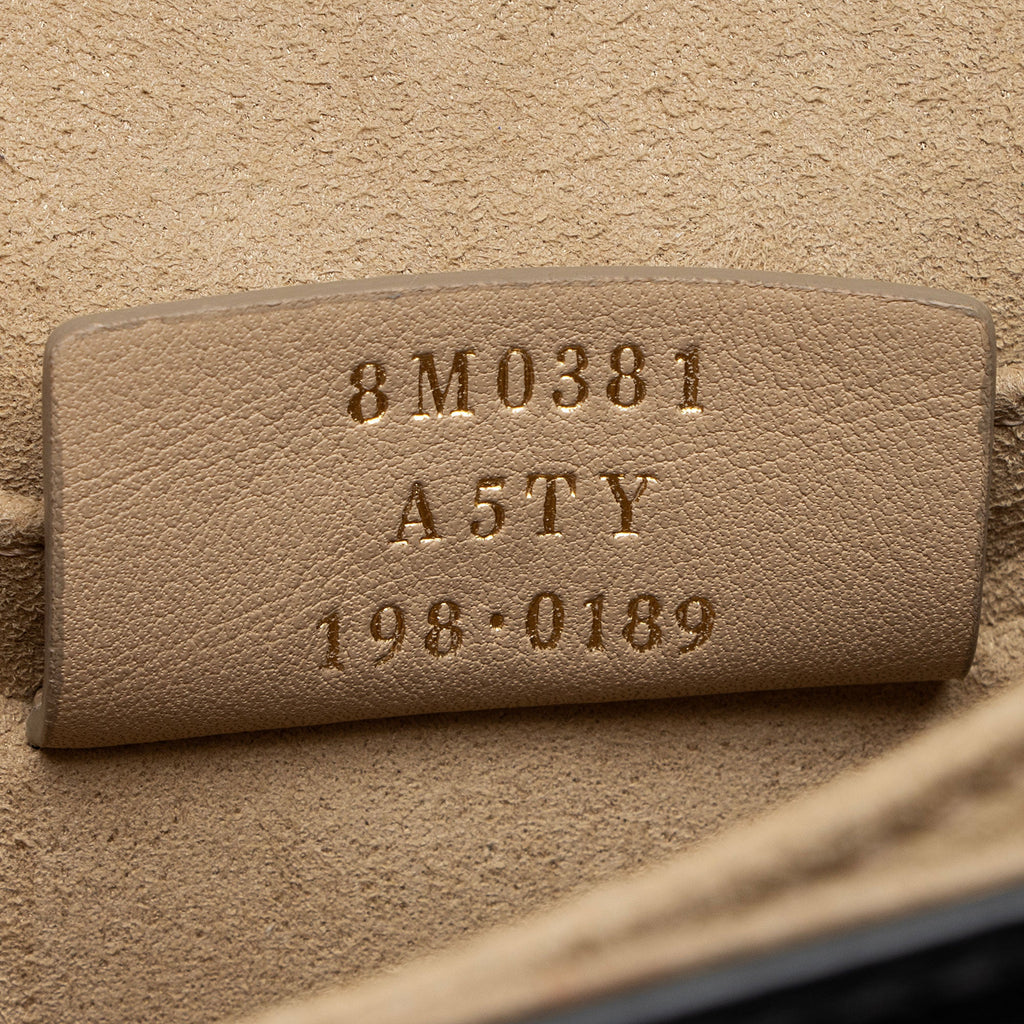 Fendi FF Embossed Calfskin Kan I Small Shoulder Bag