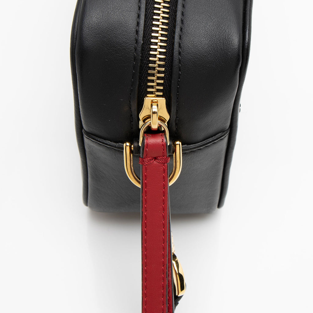Fendi FF Embossed Calfskin Mini Camera Bag