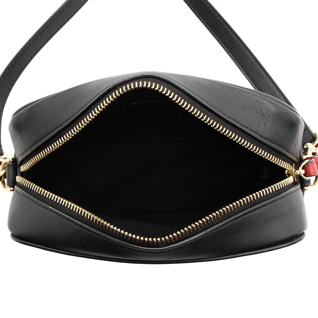 Fendi FF Embossed Calfskin Mini Camera Bag