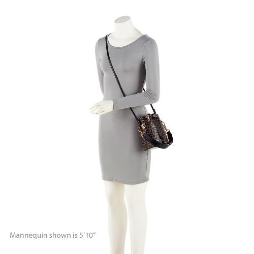 Fendi FF Embossed Calfskin Mon Tresor Mini Bucket Bag - FINAL SALE (SHF-kHTP1s)