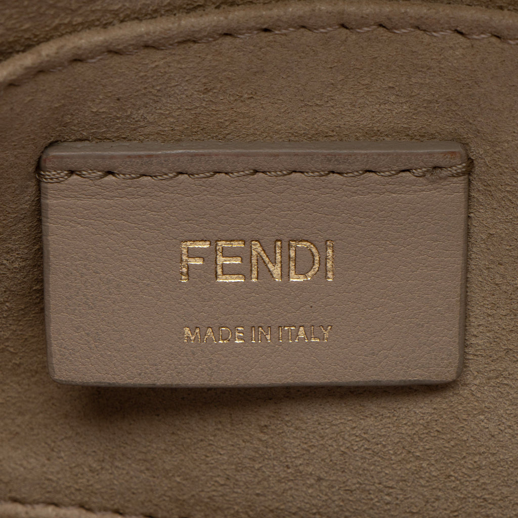 Fendi FF Embossed Kan U Small Shoulder Bag (SHF-ZyKjEu)