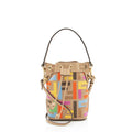 Fendi FF Embroidered Canvas Mon Tresor Mini Bucket Bag