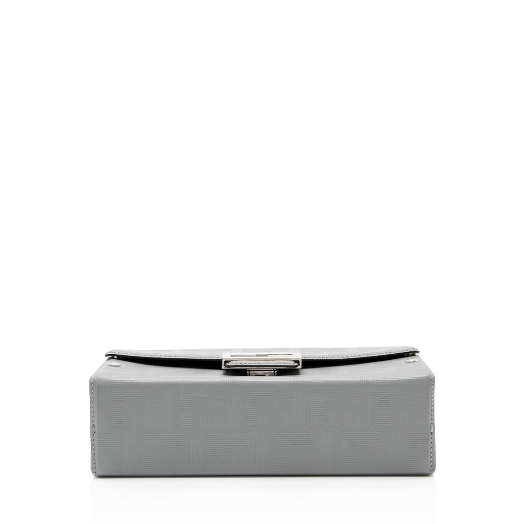 Fendi FF Shadow Vitello Soft Trunk Baguette