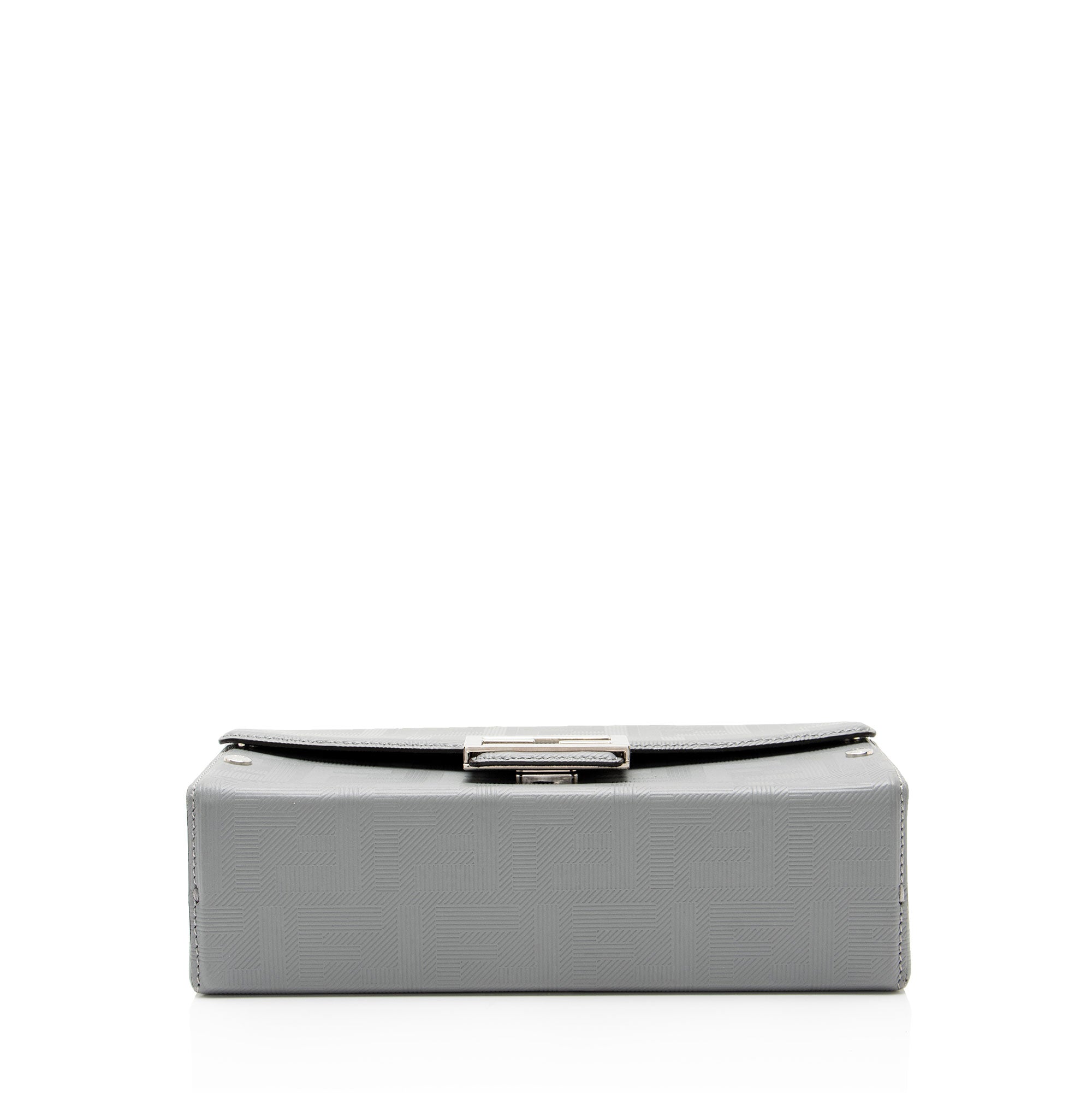 Fendi FF Shadow Vitello Soft Trunk Baguette