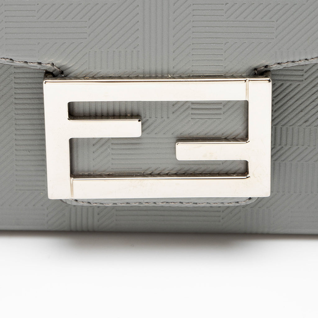 Fendi FF Shadow Vitello Soft Trunk Baguette