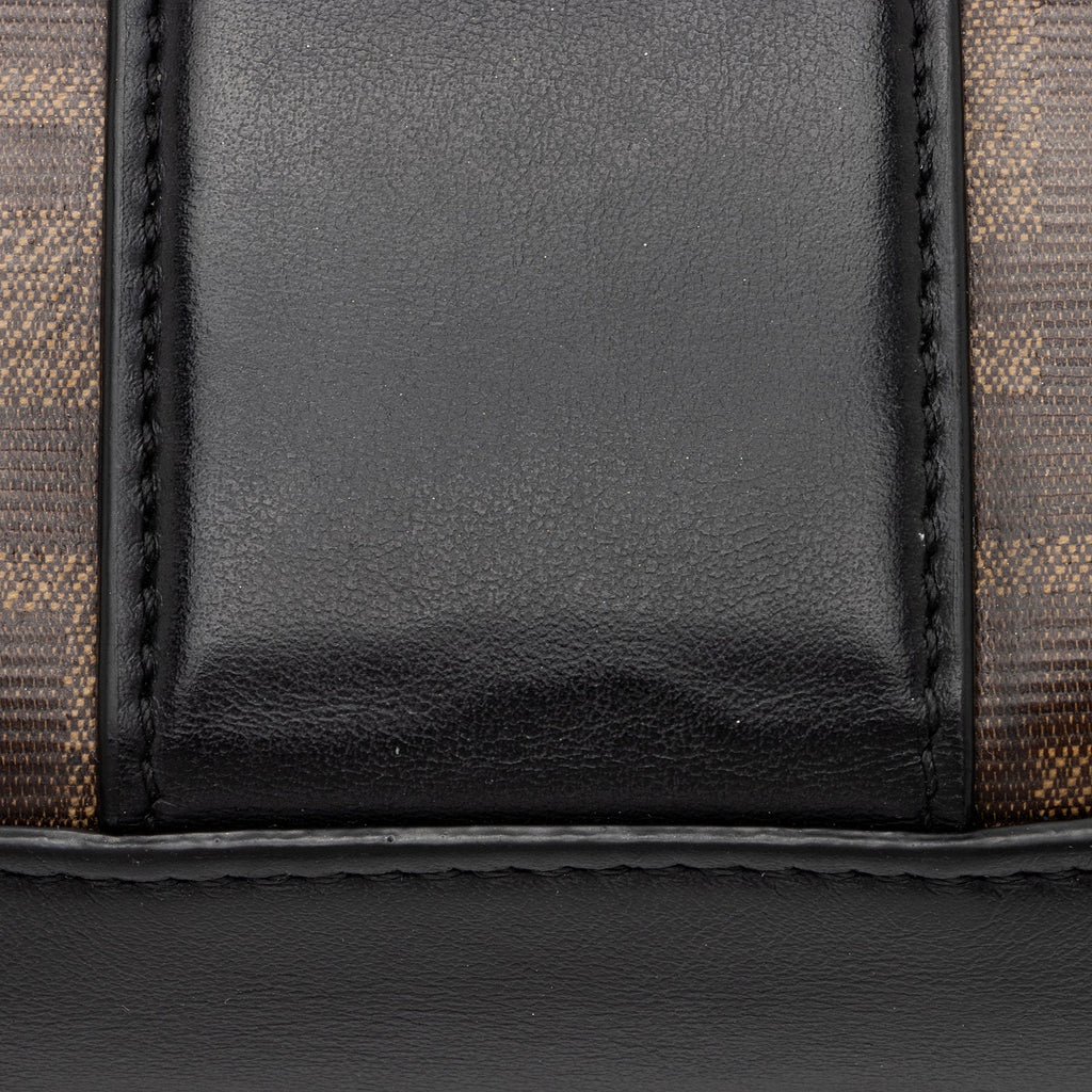 Fendi FF Spalmati 1974 Double F Mini Shoulder Bag (SHF-CKdmaW)