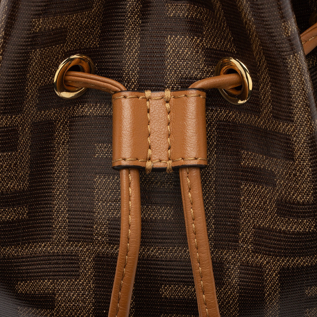 Fendi FF Spalmati Mon Tresor Grande Shoulder Bag