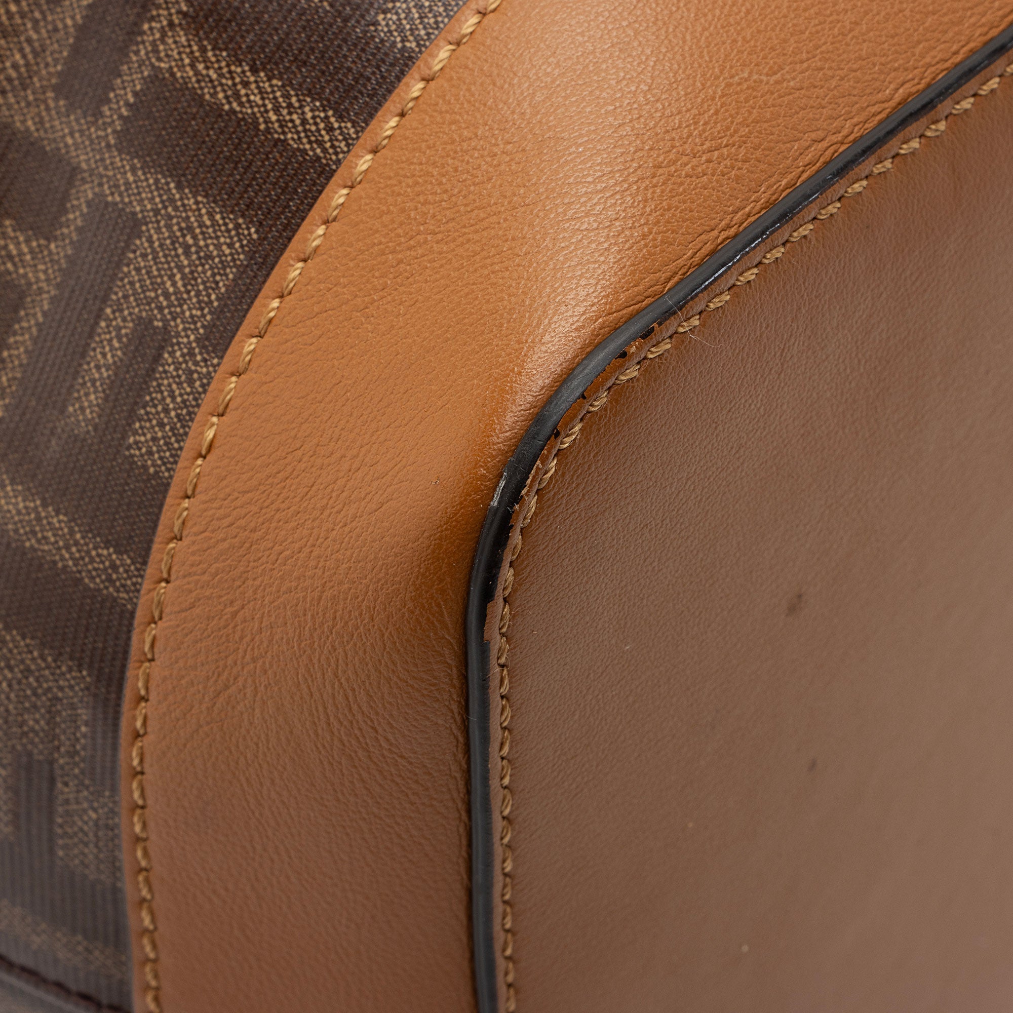 Fendi FF Spalmati Mon Tresor Grande Shoulder Bag