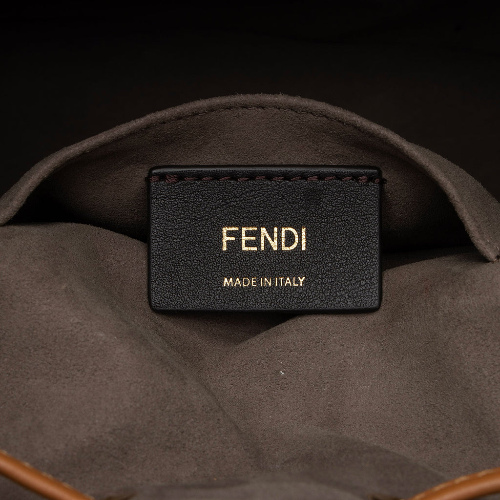 Fendi FF Spalmati Mon Tresor Grande Shoulder Bag