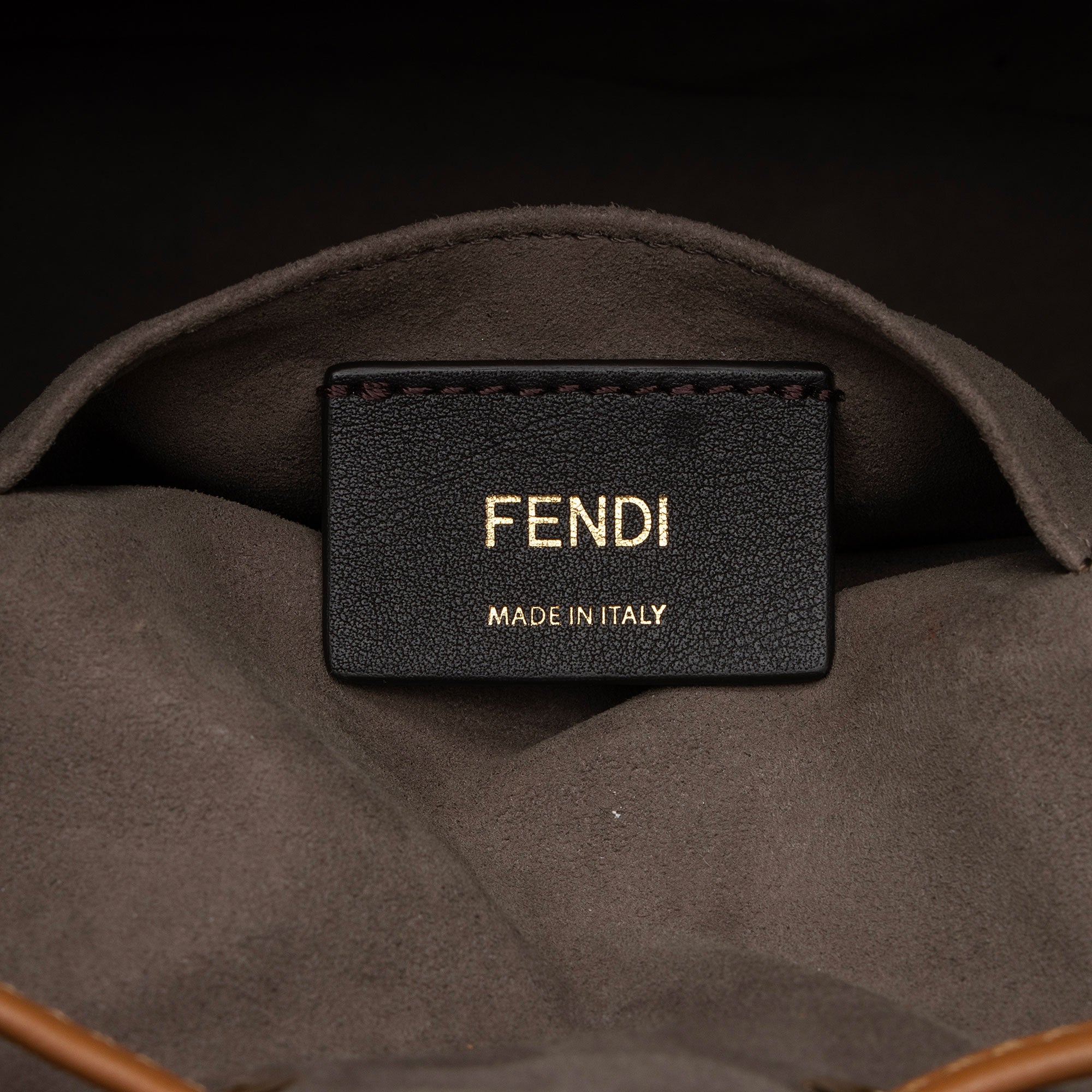 Fendi FF Spalmati Mon Tresor Grande Shoulder Bag