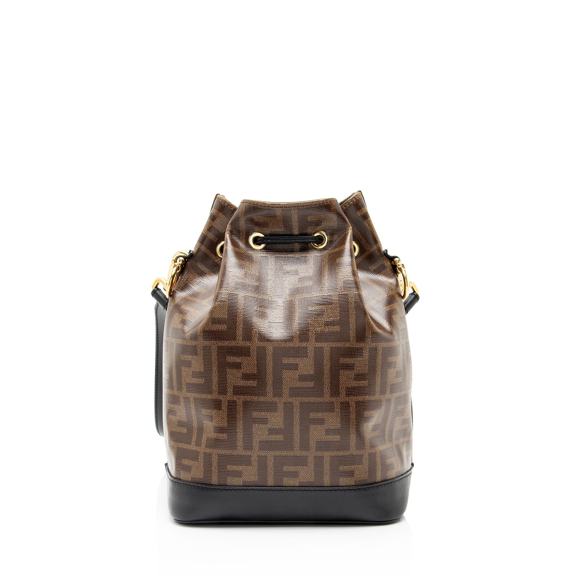 Fendi FF Spalmati Mon Tresor Grande Shoulder Bag